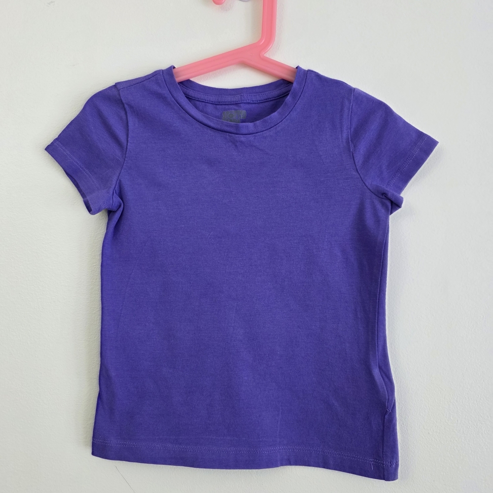 Girls' Short Sleeve Crewneck Tee in Purple